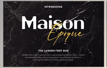 Download Maison Epoque – The Luxury <span class='badge badge-warning'>Font</span> Duo (Creative Market 291732650)