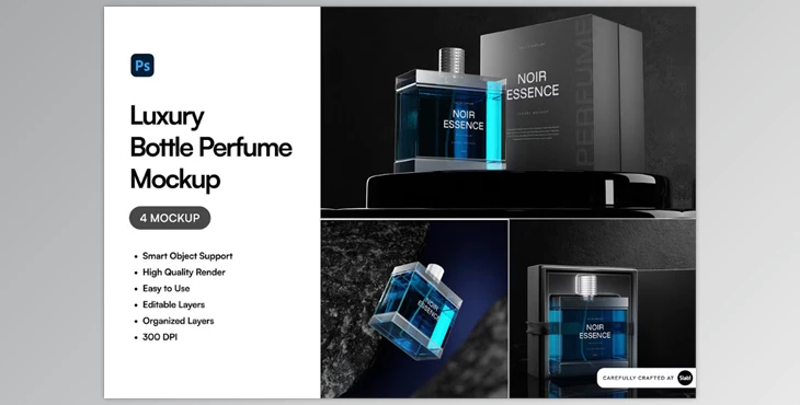 Download Luxury Bottle Perfume Mockup (Creative Market 291339927)