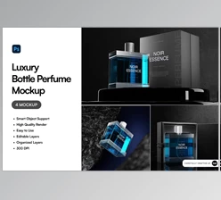 Download Luxury Bottle Perfume Mockup (Creative Market 291339927)