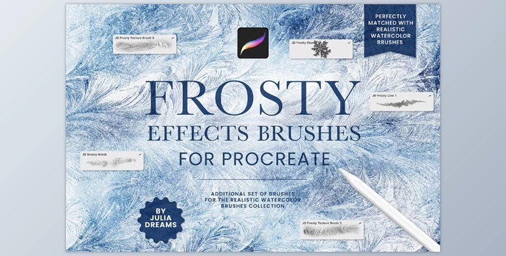 Download Frosty Effects Frosted Glass Procreate Brushes (Creative Market 290905777)