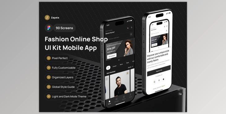UI8 - Download Zapata - Fashion Online Shop UI Kit Mobile App