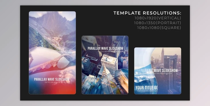Download Vertical Parallax Wave Slideshow (Videohive 58848945) - AE Project