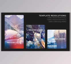 Download Vertical Parallax Wave Slideshow (Videohive 58848945) - AE Project