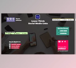 Download Lower Thirds - Social Media Links (Videohive 59209863) - AE Project