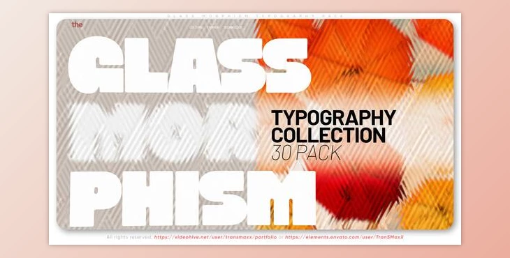 Download Glass Morphism Typography Pack (Videohive 58050801) - AE Project