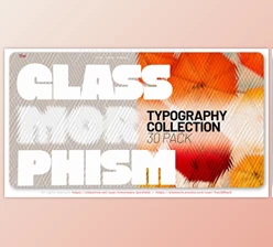 Download Glass Morphism Typography Pack (Videohive 58050801) - AE Project