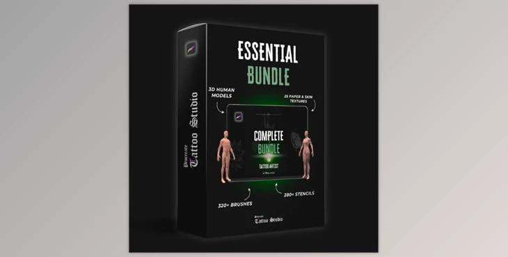 Procreate Tattoo Studio - Download All-In-One Bundle for Tattoo Artist