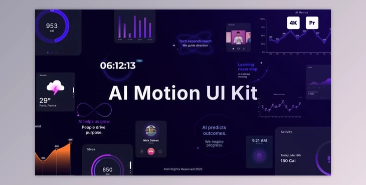 Download AI Motion UI Kit (Videohive 59279931) - PR Project