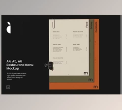 Download Restaurant Menu Mockup (Creative Market 291437622)