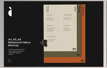 Download Restaurant Menu Mockup (Creative <span class='badge badge-warning'>Market</span> 291437622)