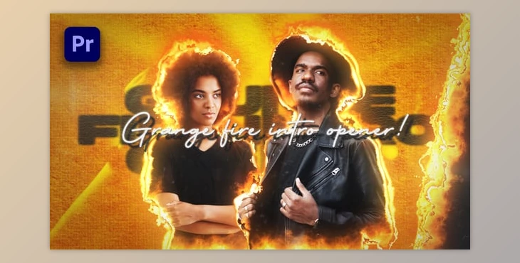 Download Grunge Fire Intro Opener (Videohive 58822844) - PR Project