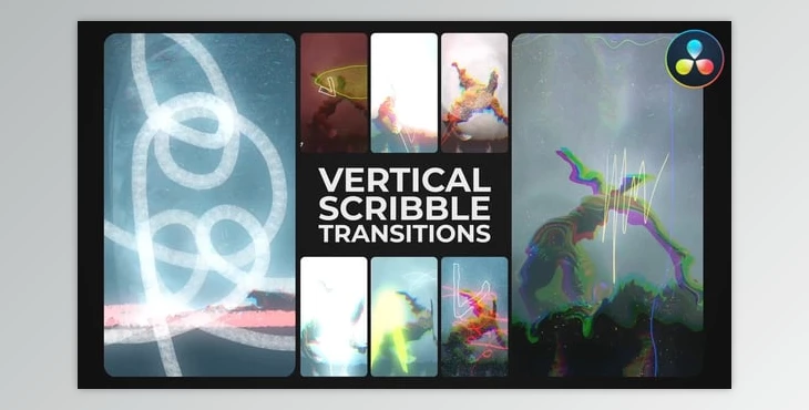 Download Scribble Vertical Transitions | DaVinci Resolve (Videohive 58816209 )