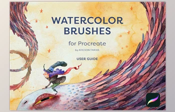 Gumroad - Download Watercolor Brushes for <span class='badge badge-warning'>Procreate</span> - Adilson Farias - Brushes for <span class='badge badge-warning'>Procreate</span>