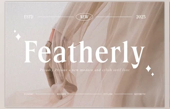 Download Featherly – Modern & Stylish Serif (Creative <span class='badge badge-warning'>Market</span> 291564813)