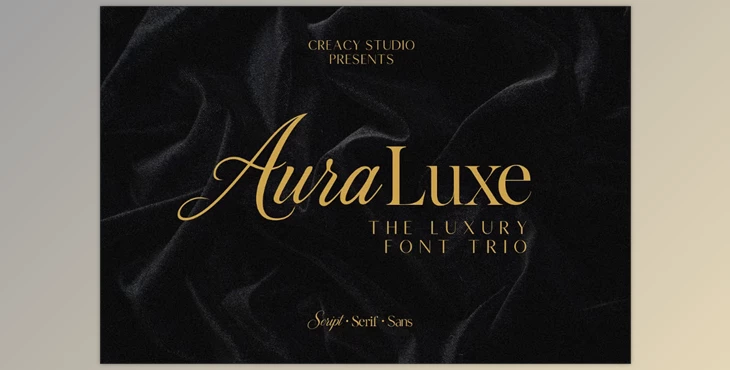 Download Auraluxe The Luxury Font Trio (Creative Market 291776930)