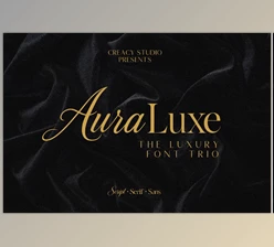 Download Auraluxe The Luxury Font Trio (Creative Market 291776930)