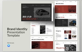Download Brand Guideline Keynote Presentation (Creative <span class='badge badge-warning'>Market</span> 291735421)