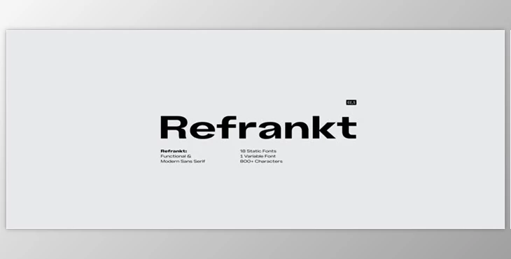 MyFonts - Download Refrankt Sans Font Family 19xOTF