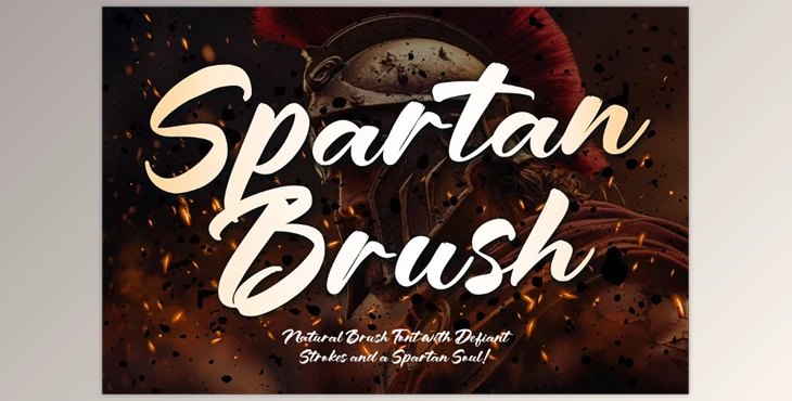 Download Spartan Brush - Brush Font (Creative Market 291775570)