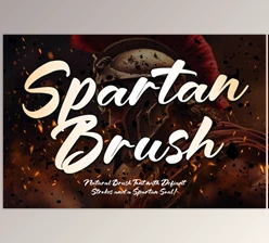 Download Spartan Brush - Brush Font (Creative Market 291775570)