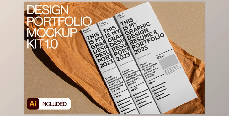 Gumroad - Download Design Portfolio Mockup Kit 1.0