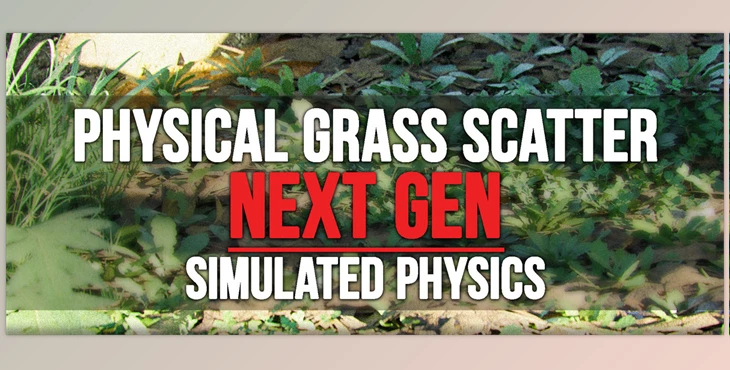 Blender - Download Physical Grass Scatter And Draw : Real-Time Physics v1.2