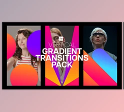 Download Vertical Gradient Transitions Pack (Videohive 59361428) - AE Project