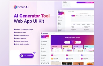 UI8 - Download AI <span class='badge badge-warning'>Generator</span> Tool Web App UI Kit