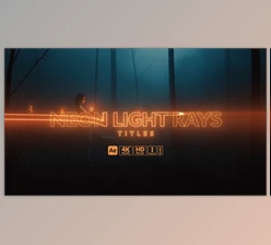 Download Neon Light Rays Titles (Videohive 59446830) - AE Project