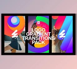 Download Vertical Logo Gradient Transitions Pack (Videohive 59386400) - AE Project