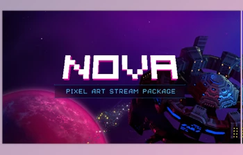 Nerd or Die - Download Nova - Pixel <span class='badge badge-warning'>Art</span> Stream Package After Effects Template