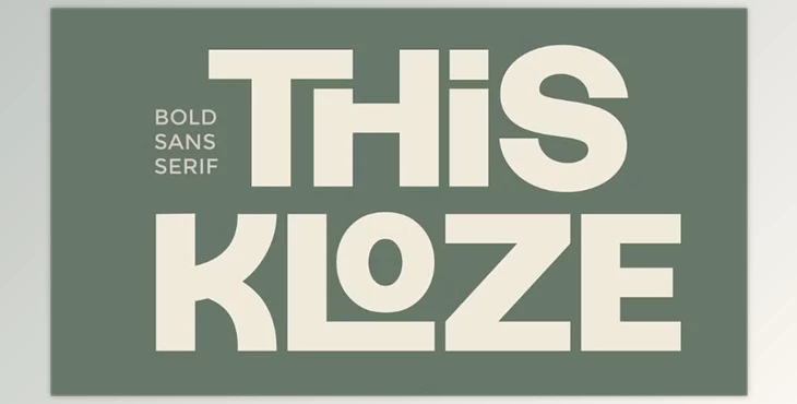 Download Thiskloze - Bold Sans Serif Font (Creative Market 291746075)