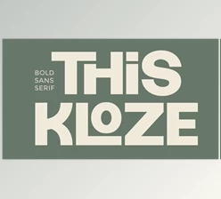 Download Thiskloze - Bold Sans Serif Font (Creative Market 291746075)