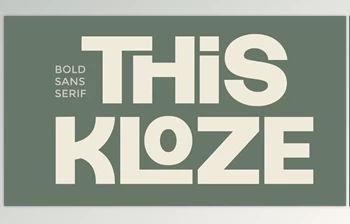 Download Thiskloze - Bold Sans Serif Font (Creative <span class='badge badge-warning'>Market</span> 291746075)