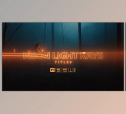 Download Neon Light Rays Titles for Premiere Pro (Videohive 59446840)