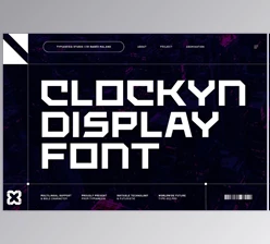 Download Clockyn - Futuristic & Bold Expanded (Creative Market 291639181)
