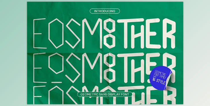 Download Eosmoother - Geometric Sans Display (Creative Market 291660801)