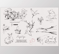 Download End of Summer: Line Art Collection (Creative Market 291674283)