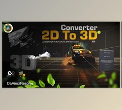 Download Convert 2D to 3D Image | One Click DaVinci Resolve (Videohive 57861505)