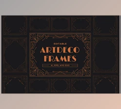 Download Art Deco Frames Collection (Creative Market 291638758)