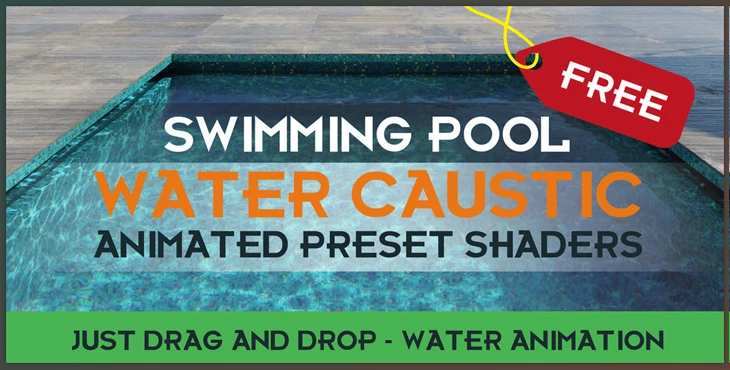 blender - Download Water Caustic Animated Preset Shaders - Swimming Pool