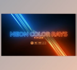 Download Neon Color Rays Titles for Premiere Pro (Videohive 59484484)