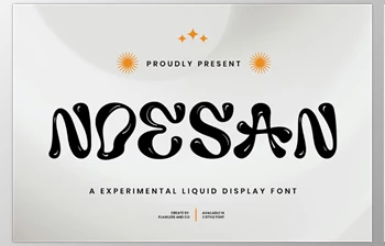 Download Noesan - Liquid <span class='badge badge-warning'>Display</span> <span class='badge badge-warning'>Font</span> (Creative Market 291668813)