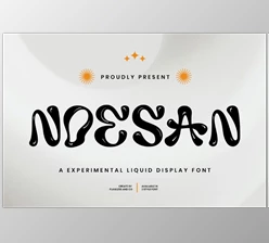 Download Noesan - Liquid Display Font (Creative Market 291668813)