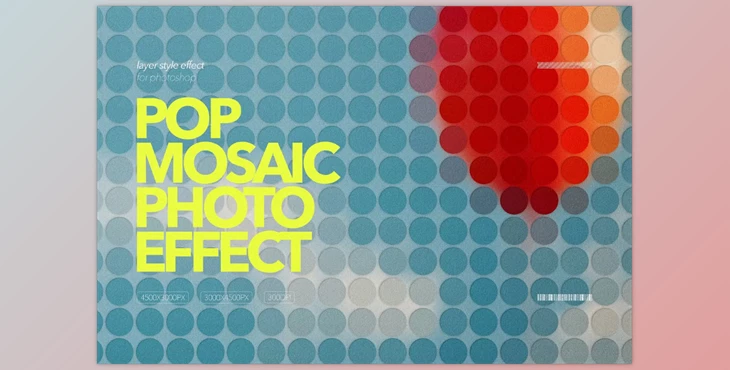 Download Pop Mosaic Photo Effect for Photoshop (Creative Market 291626346)