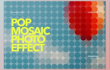 Download Pop Mosaic Photo Effect for Photoshop (Creative <span class='badge badge-warning'>Market</span> 291626346)