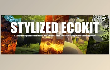<span class='badge badge-warning'>Blender</span> - Download Flora Assets: Stylized Nature Pack - Ecokit