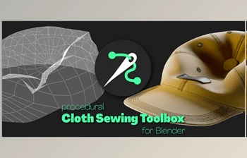 <span class='badge badge-warning'>Blender</span> - Download Procedural Cloth Sewing Toolbox v0.35