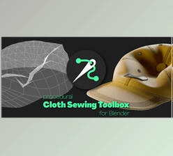 Blender - Download Procedural Cloth Sewing Toolbox v0.35