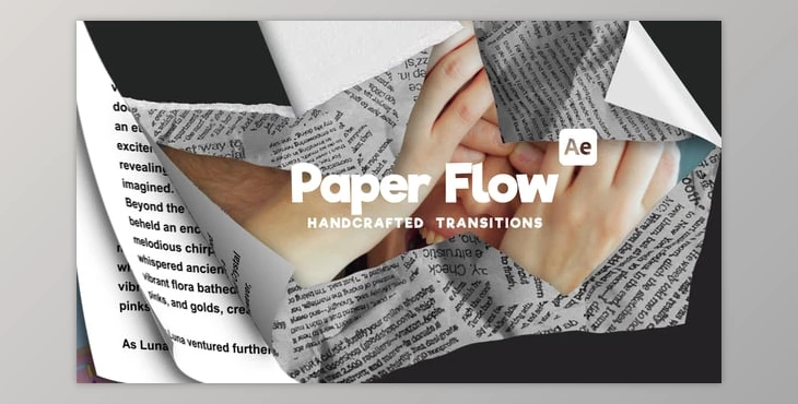 Download PaperFlow Transitions | 10-in-1 Paper Transition Bundle (Videohive 59451070) - AE Project